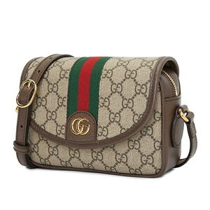 Gucci brown beige Ophidia leather brown dark bag Supreme GG shoulder